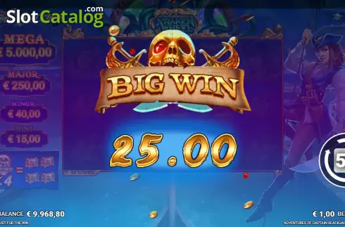 Скрин7. Adventures of Captain Blackjack слот