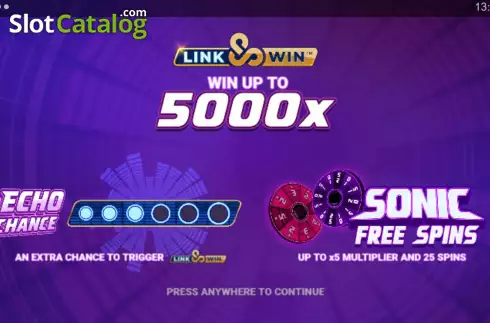 Скрин2. Sonic Links слот