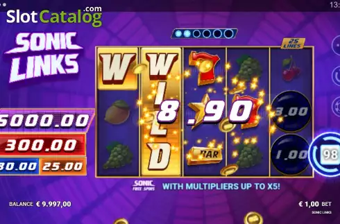 Скрин4. Sonic Links слот