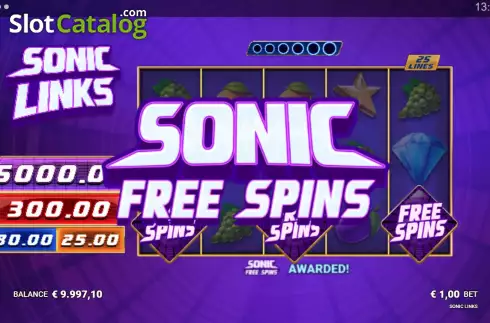 Скрин9. Sonic Links слот