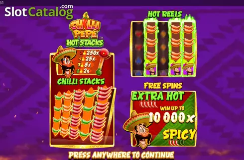 Скрин2. Chilli Pepe Hot Stacks слот