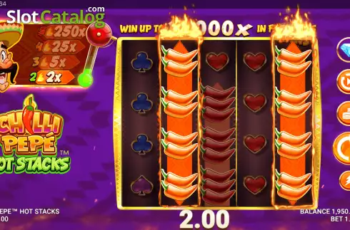 Скрин4. Chilli Pepe Hot Stacks слот