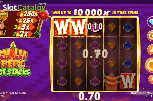 Скрин5. Chilli Pepe Hot Stacks слот