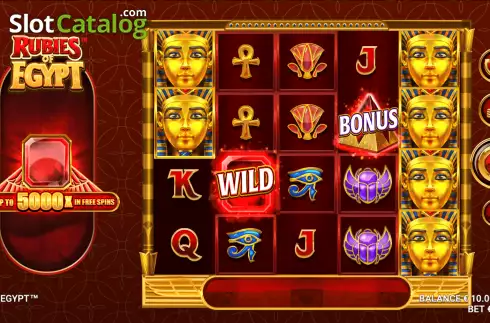 Скрин3. Rubies of Egypt слот