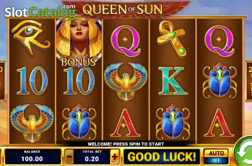 Скрин2. Queen of Sun слот