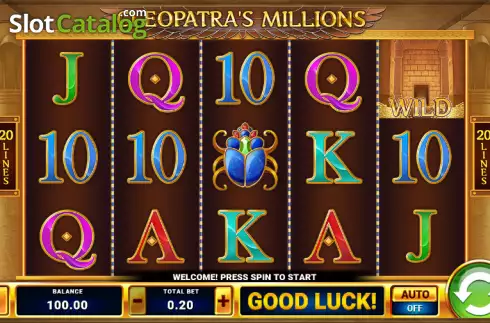 Скрин2. Cleopatra's Millions слот
