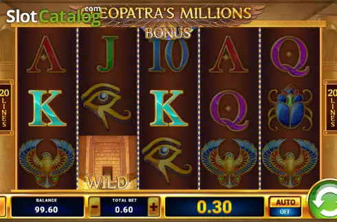 Скрин3. Cleopatra's Millions слот
