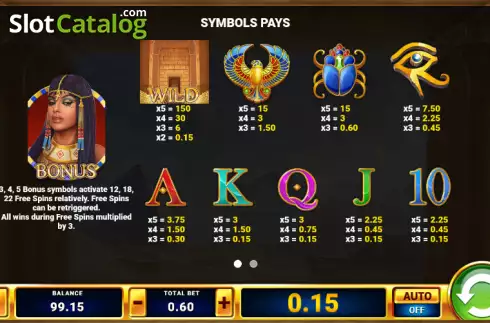 Скрин5. Cleopatra's Millions слот