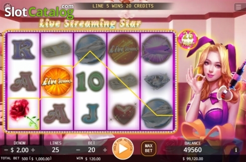 Скрин3. Live Streaming Star слот