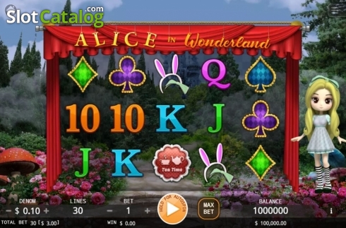 Скрин2. Alice In Wonderland (KA Gaming) слот