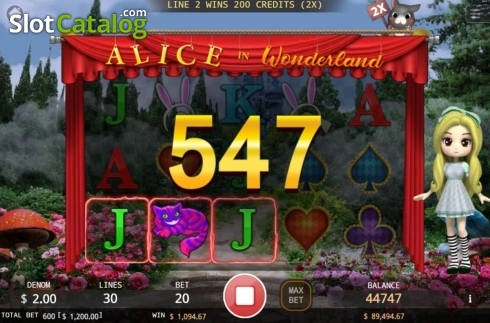 Скрин3. Alice In Wonderland (KA Gaming) слот