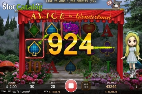Скрин4. Alice In Wonderland (KA Gaming) слот