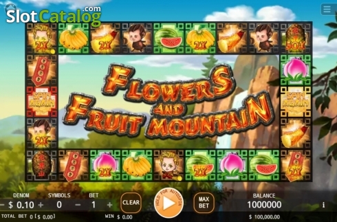 Скрин2. Flowers and Fruit Mountain слот