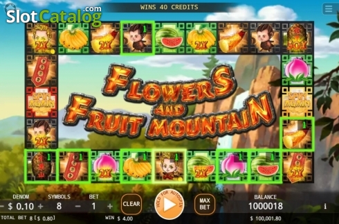 Скрин4. Flowers and Fruit Mountain слот