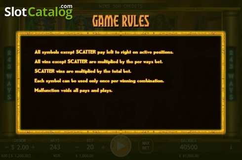 Скрин5. Egyptian Mythology (KA Gaming) слот