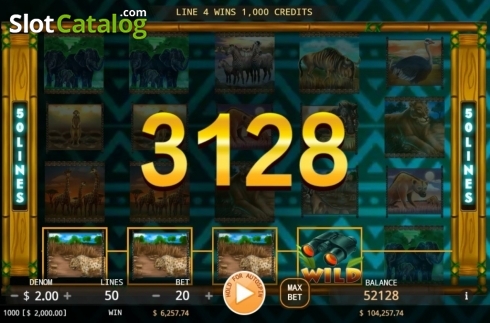 Скрин3. Africa Run слот