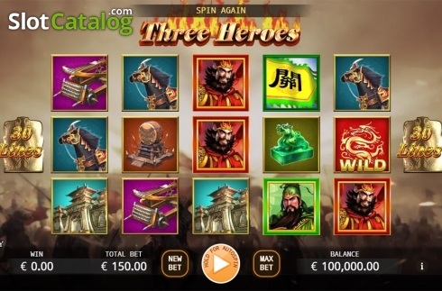 Скрин2. Three Heroes слот