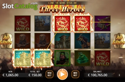 Скрин3. Three Heroes слот