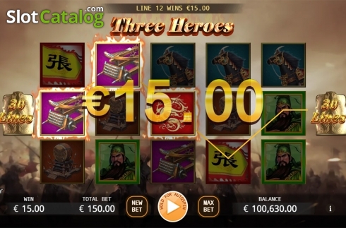 Скрин5. Three Heroes слот