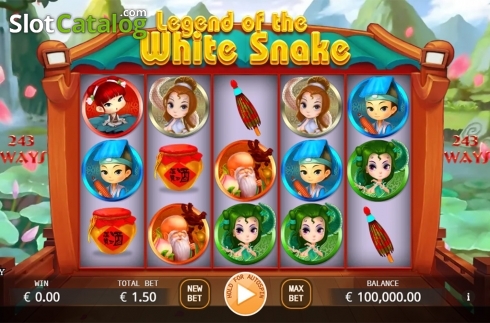 Скрин2. White Snake Legend слот