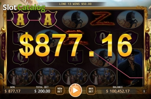 Скрин4. The Mask of Zorro (KA Gaming) слот