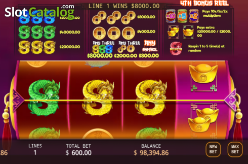 Скрин3. Quadruple Dragons слот