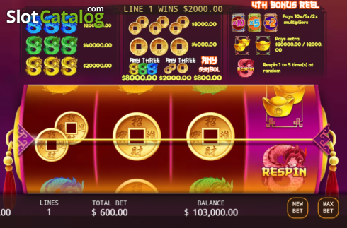 Скрин4. Quadruple Dragons слот