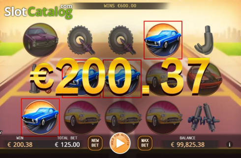 Скрин3. Muscle Cars слот
