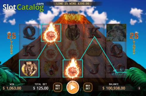 Скрин4. Volcano Adventure слот
