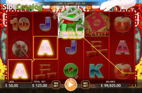 Скрин3. Lion Dance (KA Gaming) слот