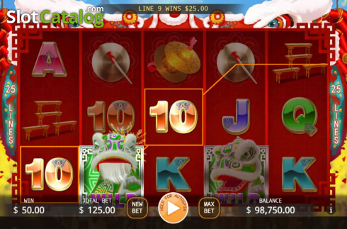 Скрин5. Lion Dance (KA Gaming) слот