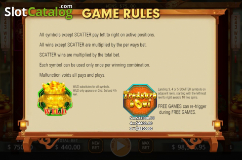Скрин8. Treasure Bowl (KA Gaming) слот