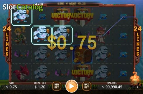 Скрин5. The Legend of Heroes слот