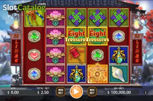 Скрин2. Eight Treasures слот