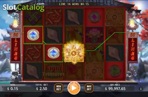 Скрин3. Eight Treasures слот