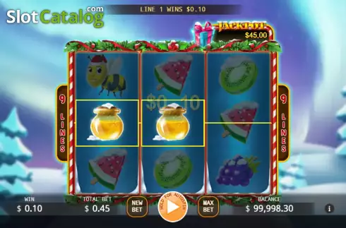 Скрин3. Santa Bumble Bee слот