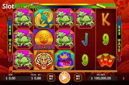 Скрин2. Treasure Tiger слот