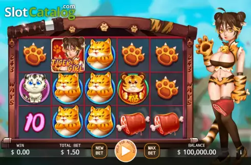 Скрин2. Tiger Girl слот