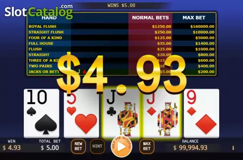 Скрин7. Lucky Video Poker слот