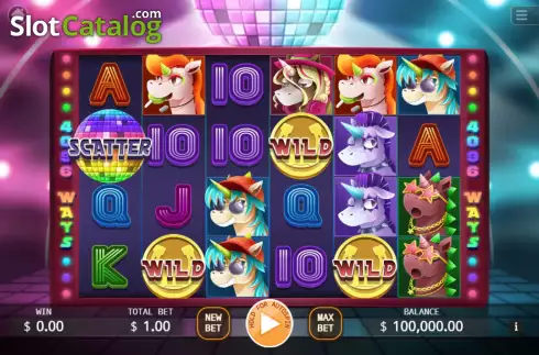 Скрин2. Unicorn Party слот