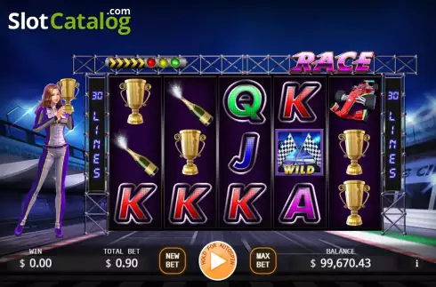 Скрин2. Lady Racer слот