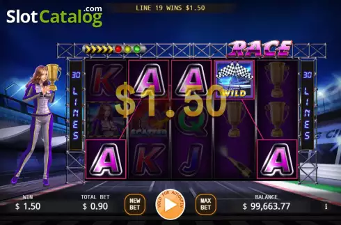 Скрин3. Lady Racer слот
