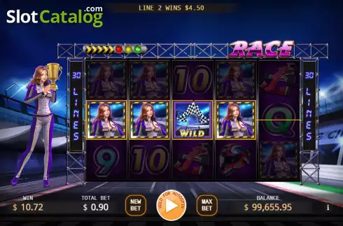 Скрин4. Lady Racer слот