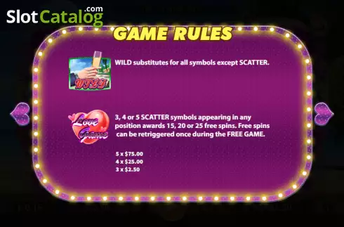 Скрин5. Love Game слот