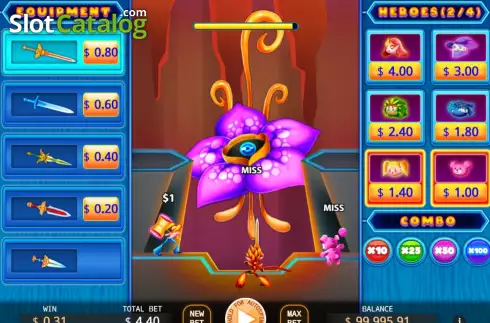 Скрин2. Tap Heroes слот