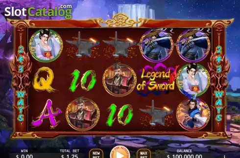 Скрин2. Legend of Sword слот