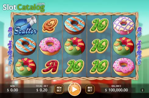 Скрин2. Donut City (KA Gaming) слот