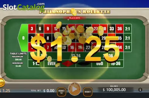 Скрин3. Philosopher's Roulette слот