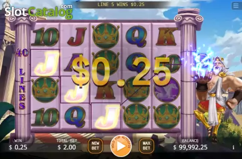 Скрин3. King of the God Zeus Lock 2 Spin слот