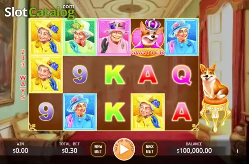Скрин2. Queen's Corgi слот